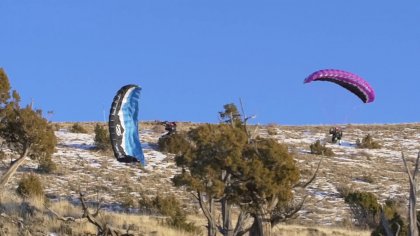 Speed Flyer Survives Crash Landing