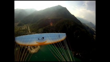 Show run in Italy / followed by  jump from paraglider