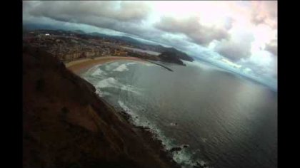 Flying in San Sebastian <Spain>