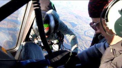 Helico jump above Tremblant