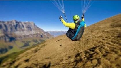 Autumn Paragliding - Cinematic footage gimbal chasecam