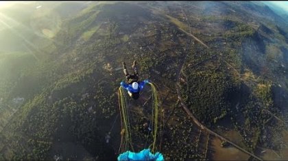 First Roll-over in Mallorca,Paracagliding,parapente,Cesar Canudas