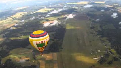 Baltic FIRST Hot Air Balloon Head Over with Paraglider 17.07.2011