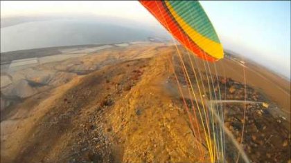 Strong wind T/o and flight