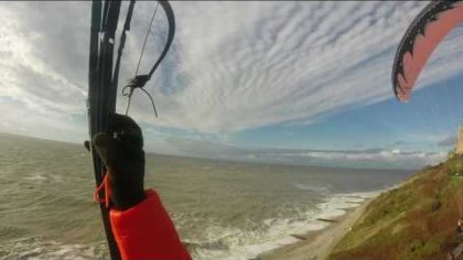 paragliding  soaring after the storm